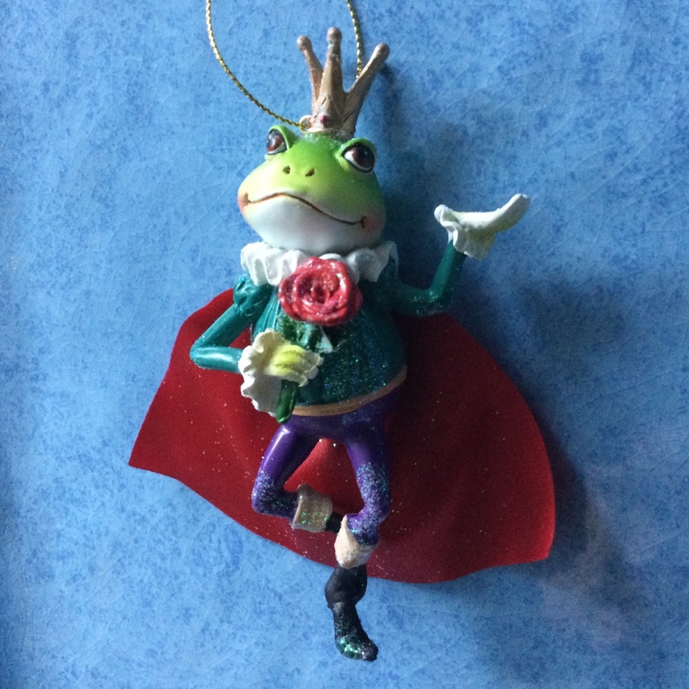 Frog Prince Will you be my Valentine Ornament